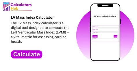 lv bmi calculator|Lv mass and index calculator.